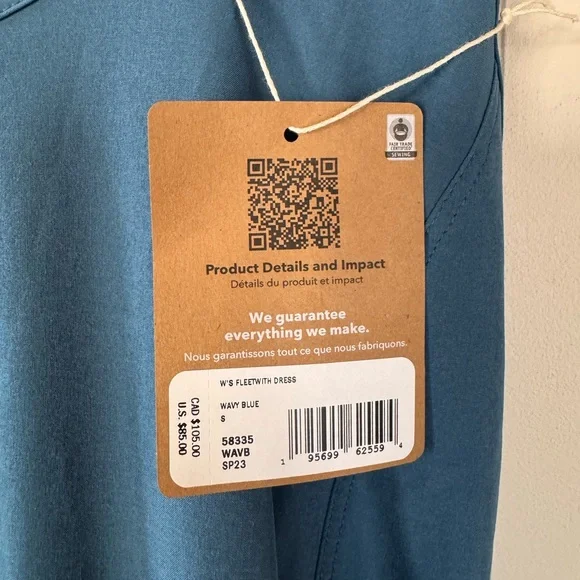 Patagonia Women's Teal Fleetwith Dress - Picture 3 of 6